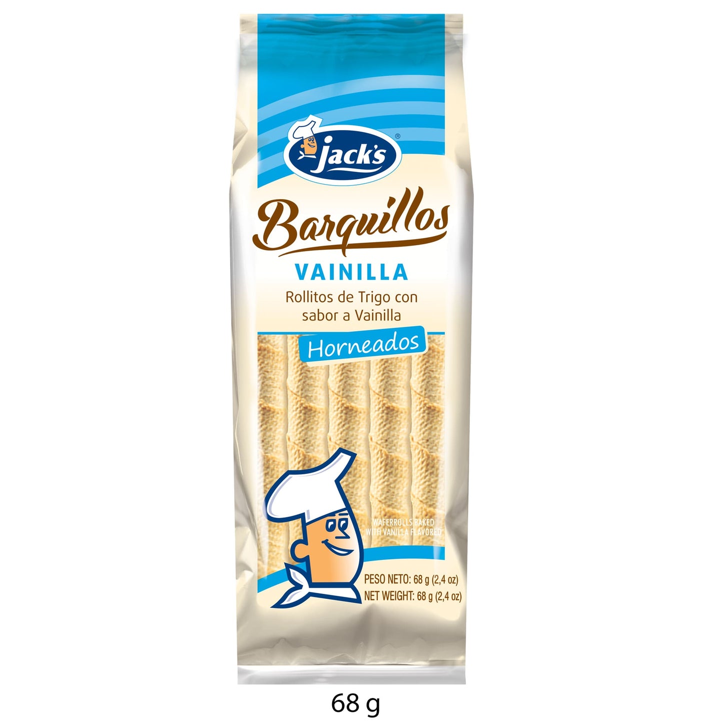 Barquillos vainilla 68g