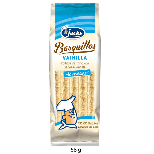 Barquillos vainilla 68g