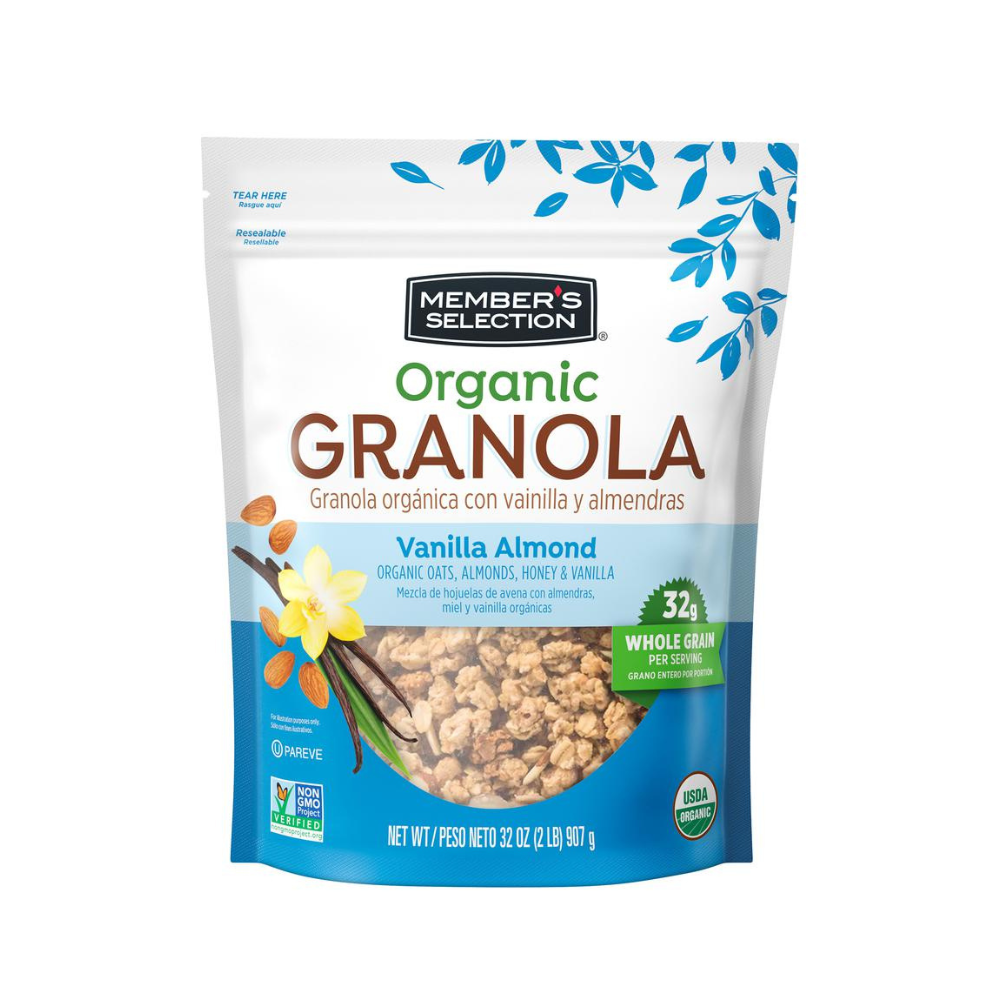 Organic Granola w/ vanilla and almonds 907 g / 2 lb