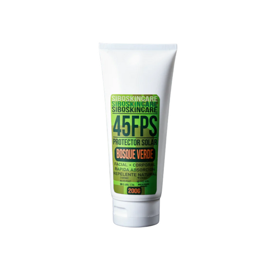 SIBO 45 FPS Facial and Body Sunscreen + Repellent Bosque Verde 200G