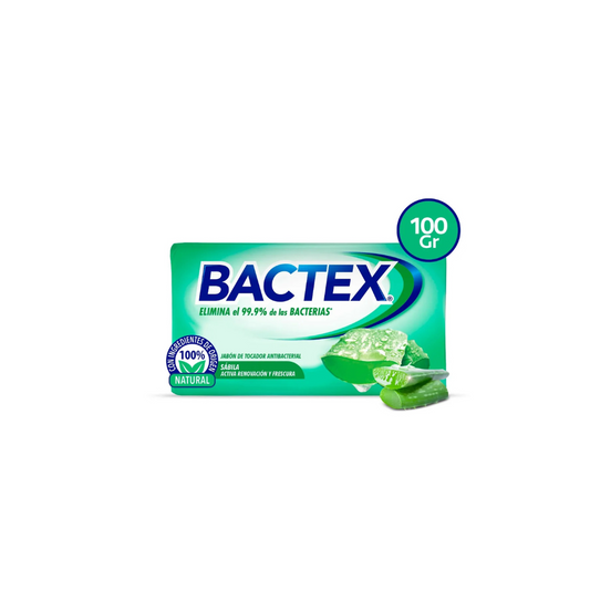 Jabón Corporal Bactex, Antibacterial Sábila- 1 UD/ 100g