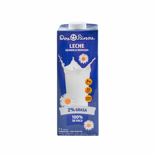 Leche Semidescremada 2%grasa Dos Pinos